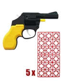 Pat Pat Mantar Tabancası 5 Paket Kapsül 720 Adet Mantar Sarı - 1