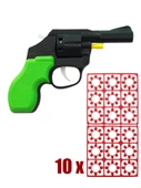 Pat Pat Mantar Tabancası 10 Paket Kapsül 1440 Adet Mantar Yeşil - 1