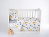 %100 Pamuk, 4 Parça Bebek Nevresim Takımı (Nevresim, Çarşaf, 2 Yastık Kılıfı), 100x150 cm - 1