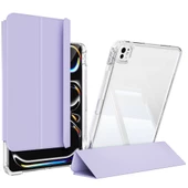 Apple iPad Pro 13 2024 Kılıf Magnetik Ayrılabilen Airbagli Zore Sliding Tablet Kılıfı thumbnail 5