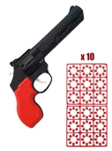 Pat Pat Kapsül Tabanca 10 Paket Kapsül 1440 Adet Mantar Kırmızı - 1