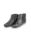 Hakiki Dana Derisi Kalın Tabanlı Mest – Astarlı, Fermuarlı ve Lastikli - 1