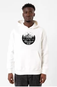 Let The Adventure Begin Beyaz Erkek 3ip Kapşonlu Sweatshirt - 1