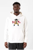 Dragon Ball Z Anime Angry Goku Beyaz Erkek 3ip Kapşonlu Sweatshirt thumbnail 1
