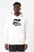 Monogatari Anime Nadeko Snake Symbol Beyaz Erkek 3ip Kapşonlu Sweatshirt thumbnail 1