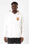 Bad Bunny Halloween Beyaz Erkek 3ip Kapşonlu Sweatshirt - 1