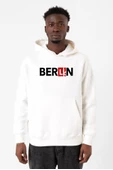 La Casa De Papel Berlin Ak Beyaz Erkek 3ip Kapşonlu Sweatshirt thumbnail 1