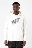 Mr Beast Make The World Beyaz Erkek 3ip Kapşonlu Sweatshirt thumbnail 1