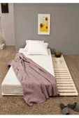 KÖŞK MOBİLYA Yer Yatağı Ahşap Yerden Model Organik Unisex Modern Yatak 80x160 Yatak Uyumlu - 2
