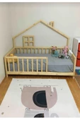 KÖŞK MOBİLYA Montessori Yatak 70x130 Yatak Uyumlu Masal Model Ahşap Yatak Bebek Karyola Organik Karyola - 1