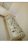 KÖŞK MOBİLYA Elegant Doğal Masif Çam Ahşap Karyola Tek Kişilik 90x190 Yatak Uyumlu - 1