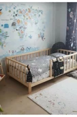 KÖŞK MOBİLYA Elite Montessori Doğal Bebek Ve Çocuk Karyolası 70X130 Yatak Uyumlu - 1