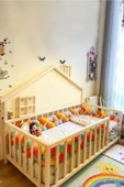 KÖŞK MOBİLYA Masal Model Montessori Bebek Ve Çocuk Karyolası Doğal Ahşap Yatak 80x180 Yatak Uyumlu - 1