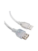 Cg İthalat POWERMASTER 1.5 METRE 2.0V ŞEFFAF USB UZATMA KABLOSU - 1