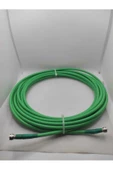 20 Metre Yeşil Uydu Anten Kablosu Rg6 U4 64 Telli 1. Kalite 4k Ultra Hd Uçları Takılı - 2