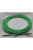 20 Metre Yeşil Uydu Anten Kablosu Rg6 U4 64 Telli 1. Kalite 4k Ultra Hd Uçları Takılı - 3
