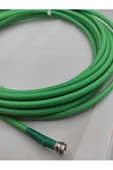 50 Metre Yeşil Uydu Anten Kablosu Rg6 U4 64 Telli Uçları Takılı Uhd 4k - 1