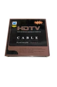 10 Metre 10 Mt Yassı Hd Digitürk Pc Laptop Projeksiyon Tv Için Hdmi Kablo - 6