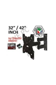 Axen Ilgaz Uyumlu 32"inç 82 Ekran Çift Kol Hareketli Askı Aparatı thumbnail 2