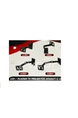 PC MONİTÖR TUTUCU ASMA- DÖNEBİLEN -AŞAĞI YUKARI HAREKET-3 KOLLU 90-100-110 DERECE-0/27 İNÇ UYUMLU - 6