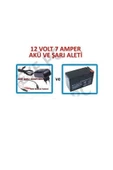 12 Volt Akülü Uzaktan Kumandalı Çocuk Arabası Için Akü Ve Şarj Aleti 12v 7a - 1
