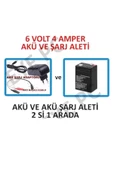 6 Volt 4 Amper Tartım Sistemleri Kantar Aküsü Şarj Seti - 1
