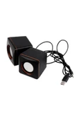 Kablolu Aux Usb Mini Multimedia Hoparlör 1+1 - 1