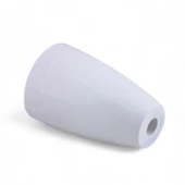 Oval Plastik Ayak 12 cm Beyaz Mobilya Yükseltici Sehpa Kanepe Koltuk Ayağı Baza Ayakları Aparatlı - 3