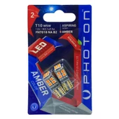 Photon T10 W5W 12V AMBER 12 LED ASPIRING SERIE (2Lİ BLİSTER) PH7018 NA B2 - 1