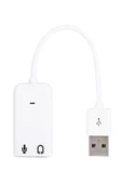 Harici Kablolu 7.1 Usb Ses Kartı 3.5mm Mikrofon Çevirici Dönüştürücü Adaptör - 3
