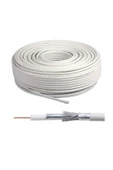 100 Metre Rg6 U4 Uydu Anten Kablosu Içi Dışı Bakır - 1