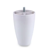 Oval Plastik Ayak 12 cm Beyaz Mobilya Yükseltici Sehpa Kanepe Koltuk Ayağı Baza Ayakları Aparatlı - 9