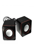 Multimedya 1+1 Mini Pc Hoparlör 2.0 Usb Speaker 2.5w - 1