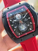 Ferro Silikon Kordon Takvimli Kadran 30 Mt Suya Dayanıklı Erkek Kol Saat EFM.31351-KZ thumbnail 4