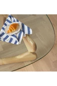 Eriza Vitra, Yeni Nesil Modern Elips Geometrik Orta Cam Sehpa, Natural - 3
