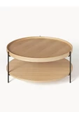 Eriza Renee, Yuvarlak Modern Orta Sehpa, Natural - 3