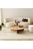 Eriza Cool, Yeni Nesil Modern 2 Parça Orta Sehpa, Natural - 2