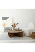 Eriza Cool, Yeni Nesil Modern 2 Parça Orta Sehpa, Ceviz - 1