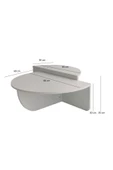 Eriza Cool, Yeni Nesil Modern 2 Parça Orta Sehpa, Natural - 5