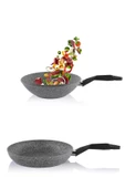 Schafer 30 cm Granit Tava Ve 28 cm Wok Tava - 1