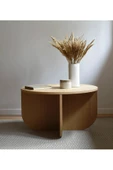 Eriza Pera, Yeni Nesil Modern Tek Raflı Orta Sehpa, Natural - 3