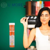 U MORE - C Vitamini 1000mg & Çinko D Vitamini, 20 Efervesan Tablet, Portakal Aromalı - 4
