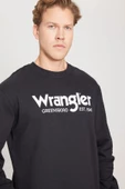 Wrangler Regular Fit Normal Kesim %100 Pamuk Sıfır Yaka Sweatshirt - 5