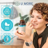 U MORE - Hidrolize Balık Kolajeni & Hyaluronik Asit - Sağlıklı Eklemler Saçlar Cilt Tırnaklar - 60 Tablet - 5