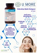 U MORE - Hidrolize Balık Kolajeni & Hyaluronik Asit - Sağlıklı Eklemler Saçlar Cilt Tırnaklar - 60 Tablet - 4