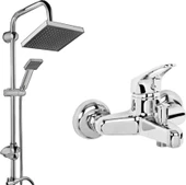 Mix Banyo Bataryası Robot Yağmurlama Tepe Duş Seti Duş Başlığı 2 li robotvebataryaset one size - 1