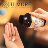U MORE - Multivitamin 60 Tablet - Kalsiyum, Magnezyum, Demir, Çinko - Vegan, Şekersiz, Glutensiz - 4