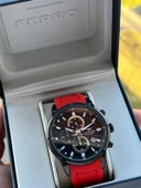 Ferro Silikon Kordon Takvimli Kadran 30 Mt Suya Dayanıklı Erkek Kol Saat EFM.31363-KZ thumbnail 1