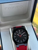 Ferro Silikon Kordon Takvimli Kadran 30 Mt Suya Dayanıklı Erkek Kol Saat EFM.11340.SK - 1