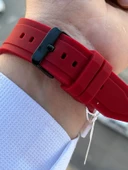 Ferro Silikon Kordon Takvimli Kadran 30 Mt Suya Dayanıklı Erkek Kol Saat EFM.11340.SK - 5